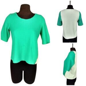 Anthropologie Postmark asymmetrical zipper top M